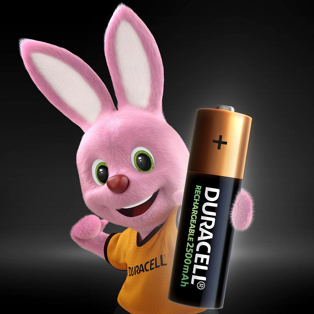 Duracell - Rechargeable AA 4 2500mAh