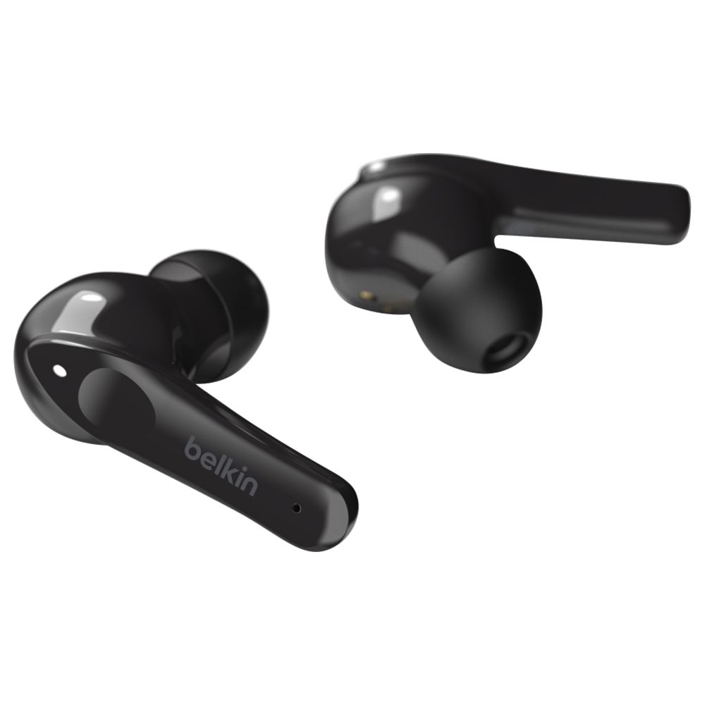 Belkin - Soundform True Wireless Classic Stem Earbuds - Black