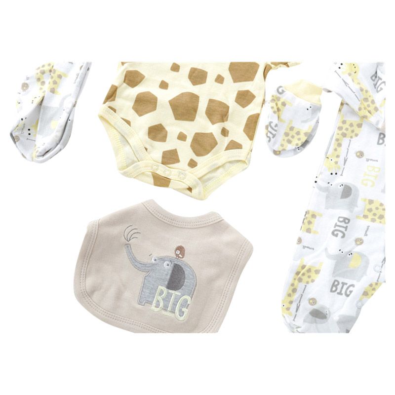 TheMadeonEarth - 5pcs Big The Giraffe Newborn Set - Yellow