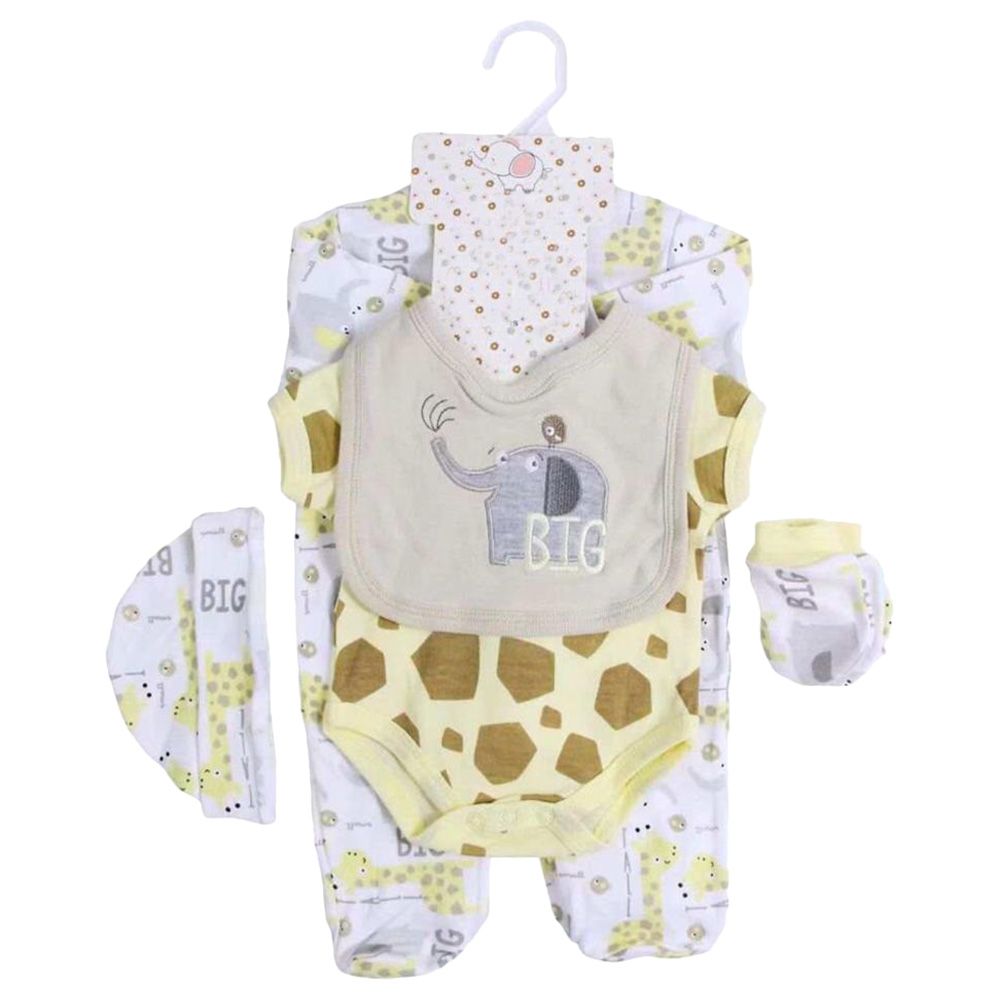 TheMadeonEarth - 5pcs Big The Giraffe Newborn Set - Yellow