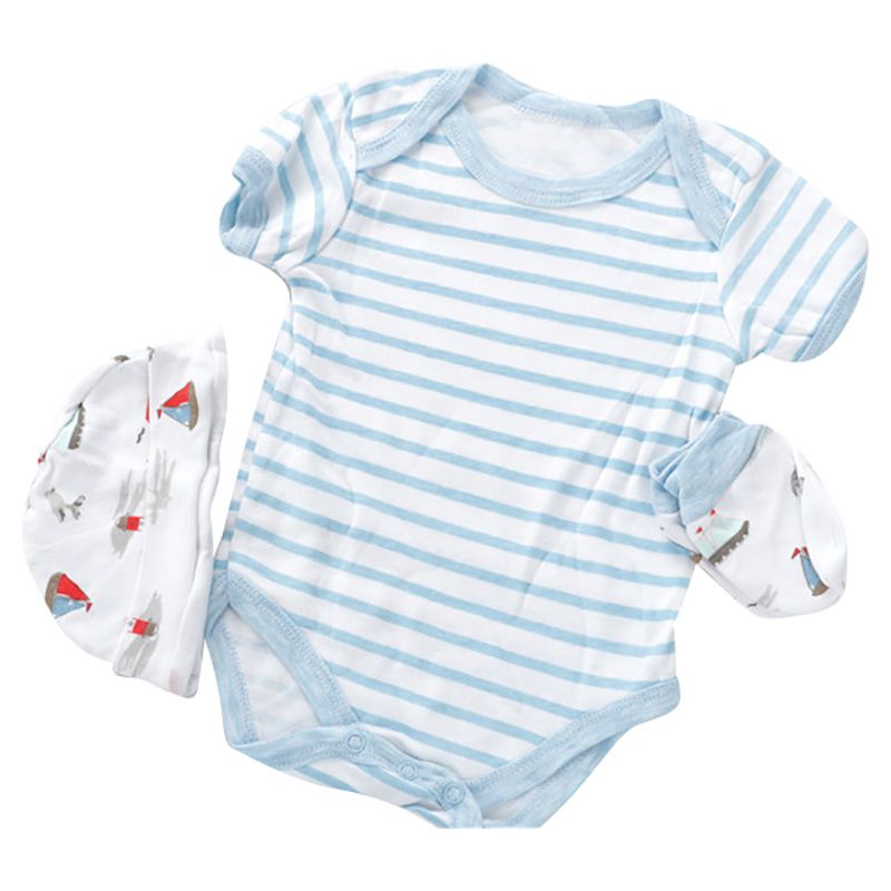 TheMadeonEarth - 8pcs Pepe The Sailorman Newborn Set - Blue