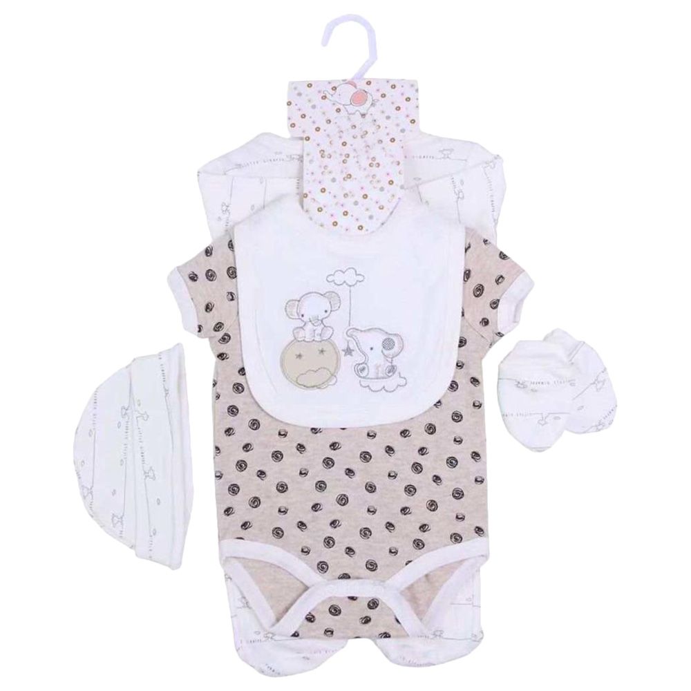 TheMadeonEarth - 5pcs Bubbles Newborn Set - White