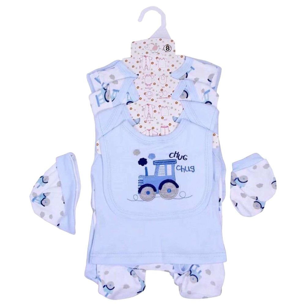 TheMadeonEarth - 8pcs Chukchuk Newborn Set - Blue