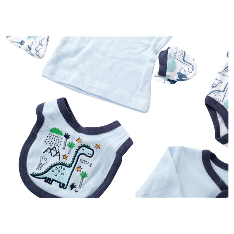 TheMadeonEarth - 8pcs Junior Dino Newborn Set - Blue