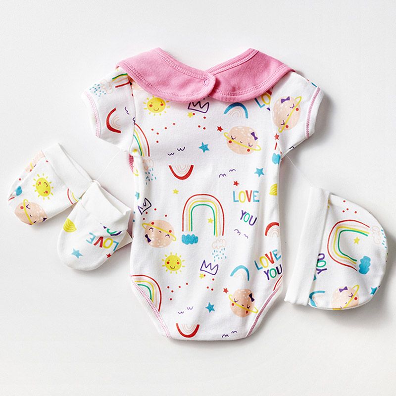 Themadeonearth - Organic New Born Set - Rainbow