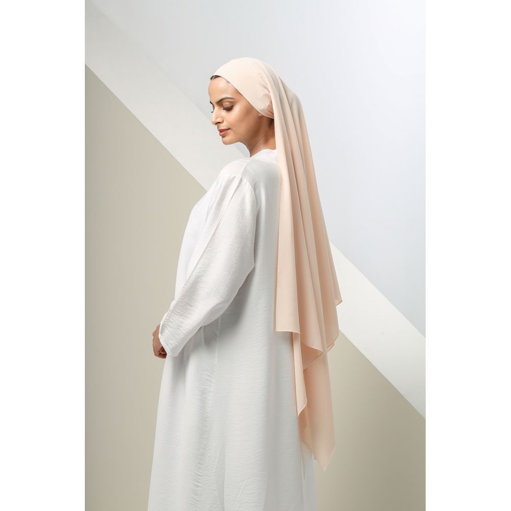 The Modest Company - Maryam Madina Silk Hijab - Peach Blossom