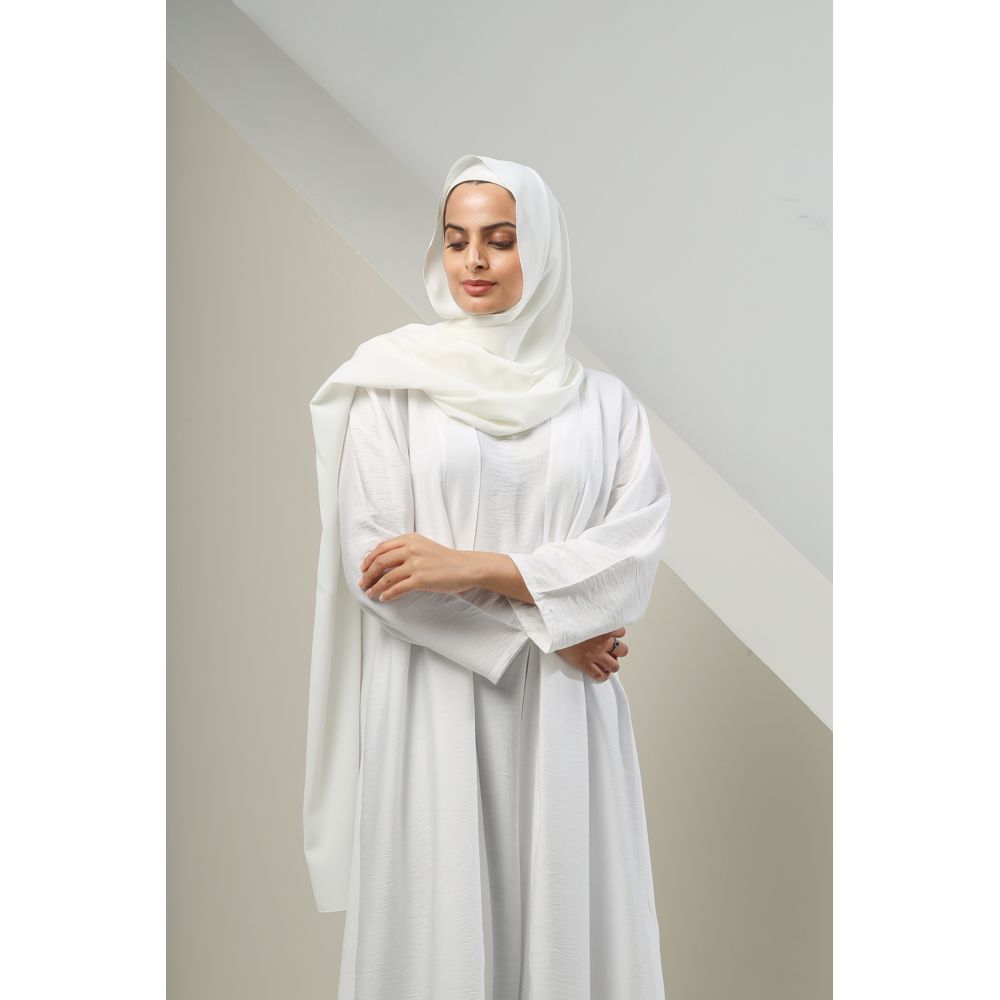 The Modest Company - Sheila Georgette Hijab - Timeless White - XXL