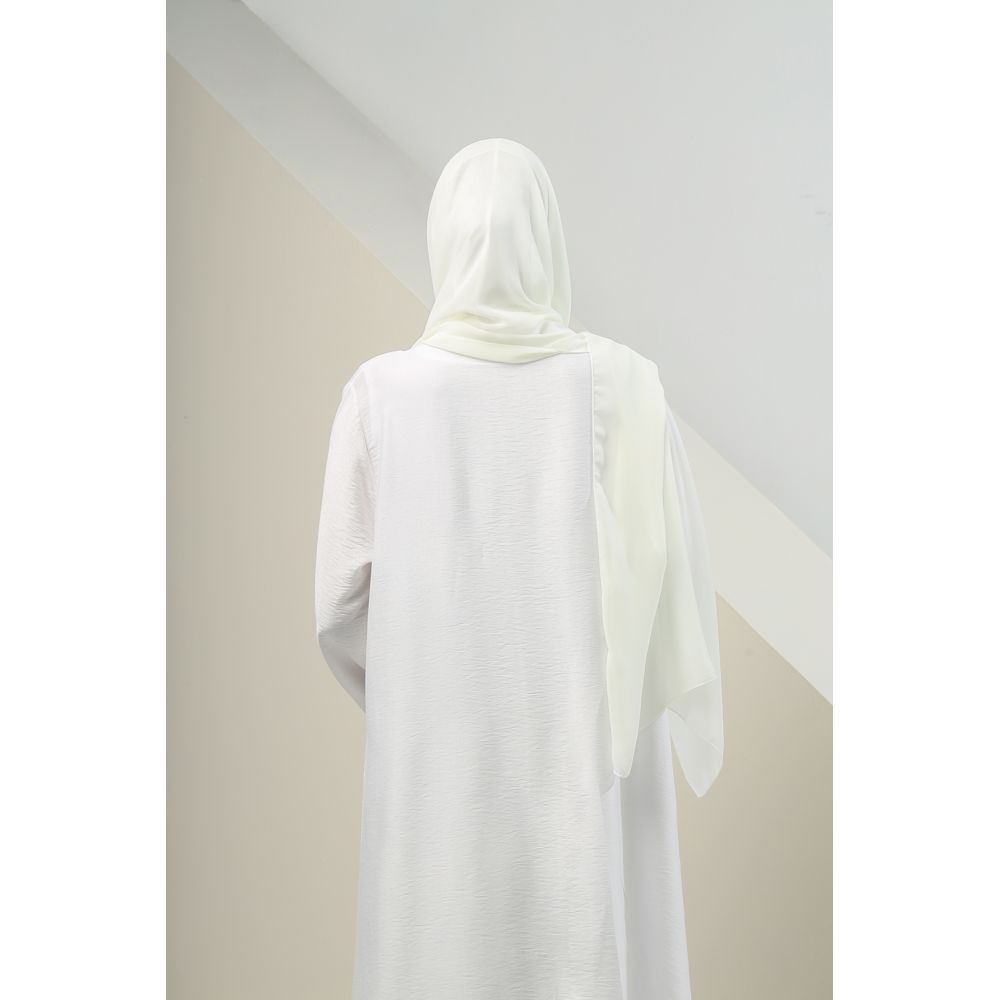 The Modest Company - Sheila Georgette Hijab - Timeless White - XXL