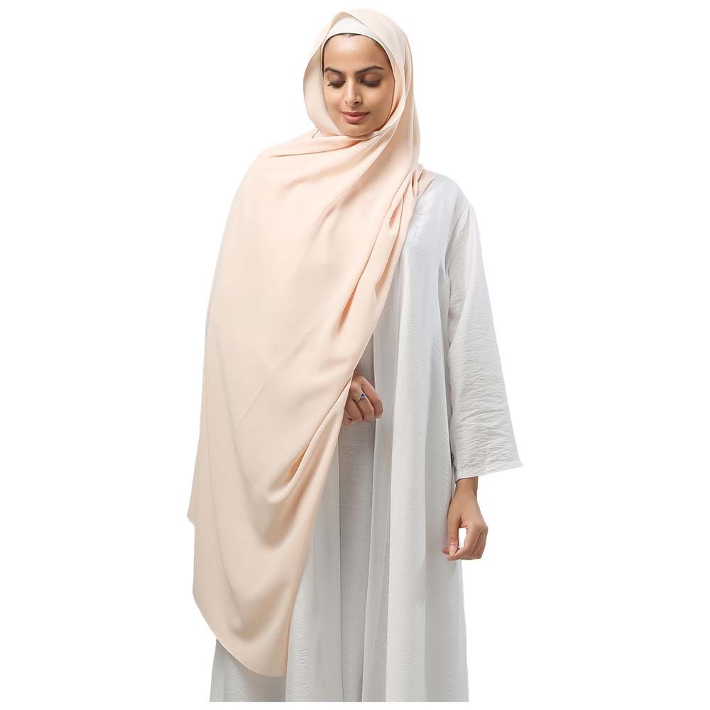 The Modest Company - Sheila Madina Silk Hijab - Peach - XXL