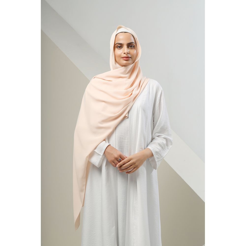 The Modest Company - Sheila Madina Silk Hijab - Peach - XXL