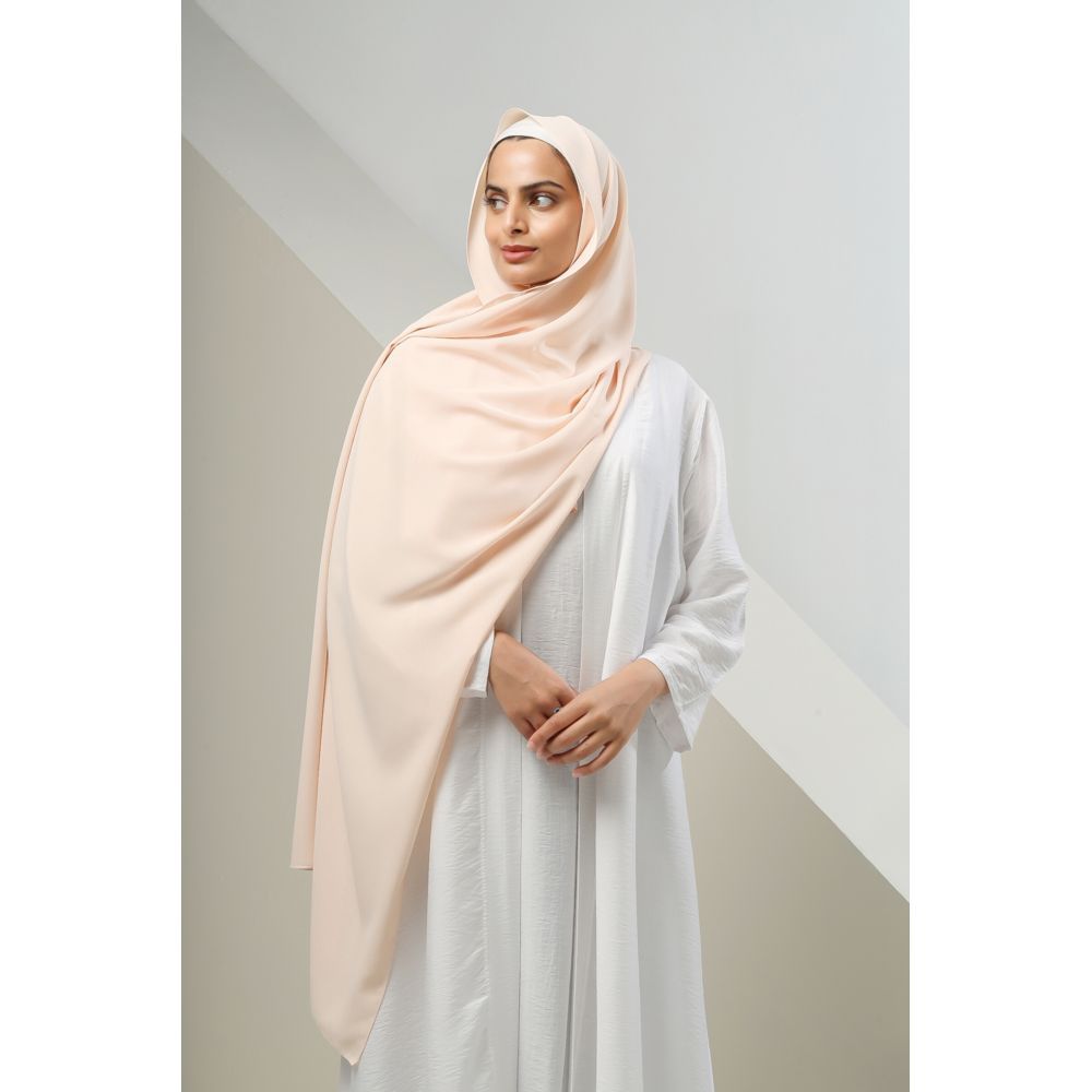 The Modest Company - Sheila Madina Silk Hijab - Peach - XXL