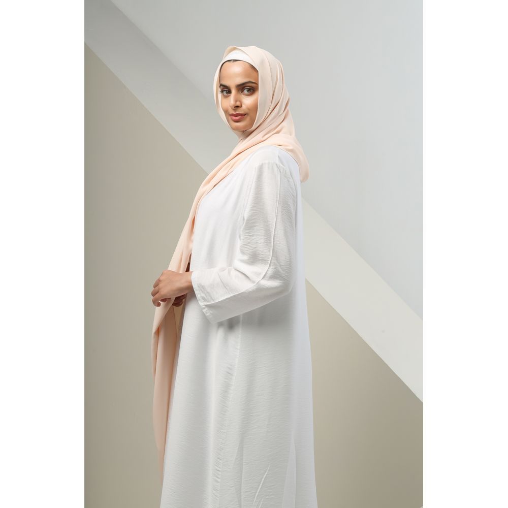 The Modest Company - Sheila Madina Silk Hijab - Peach - XXL