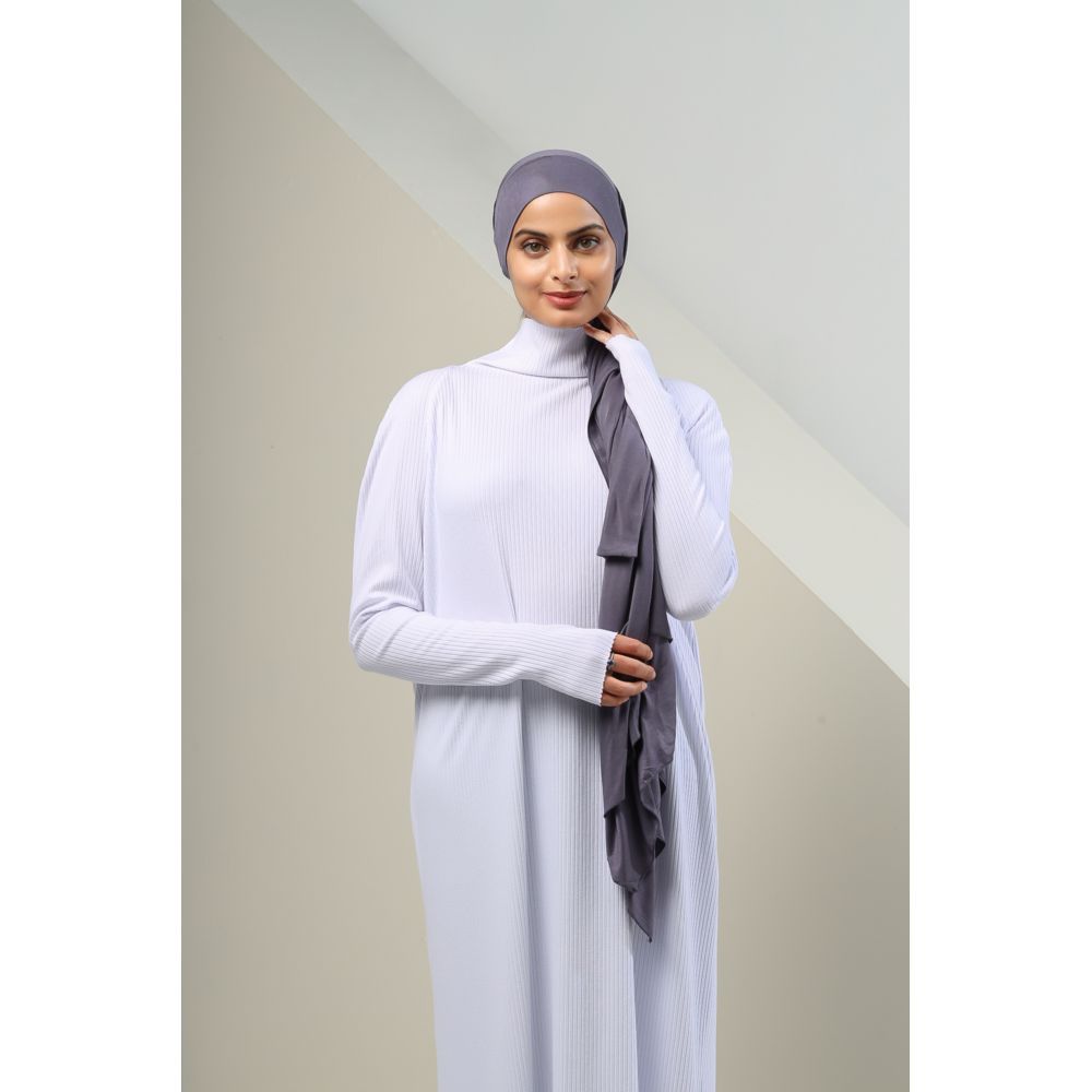 The Modest Company - Maryam Stretch Cotton Hijab - Wild Blue