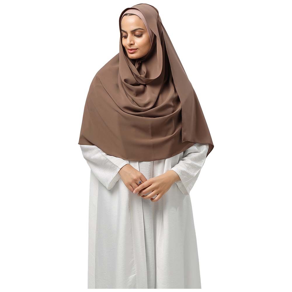 The Modest Company - Sheila Madina Silk Hiijab - Cappuccino - XXL