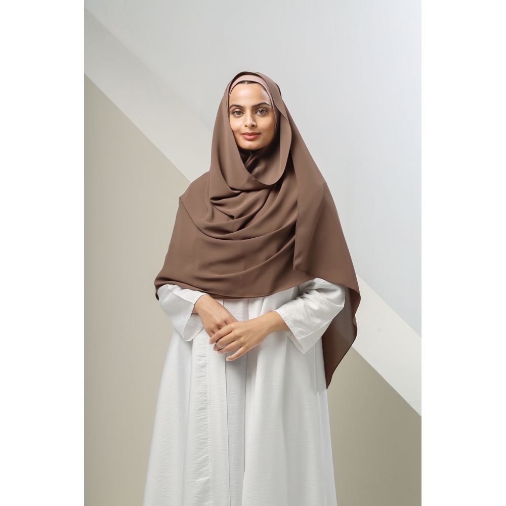 The Modest Company - Sheila Madina Silk Hiijab - Cappuccino - XXL