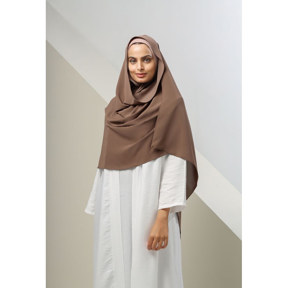 The Modest Company - Sheila Madina Silk Hiijab - Cappuccino - XXL