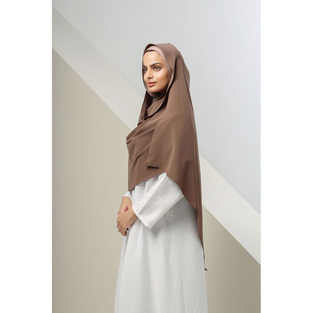 The Modest Company - Sheila Madina Silk Hiijab - Cappuccino - XXL