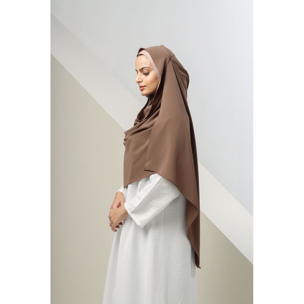 The Modest Company - Sheila Madina Silk Hiijab - Cappuccino - XXL