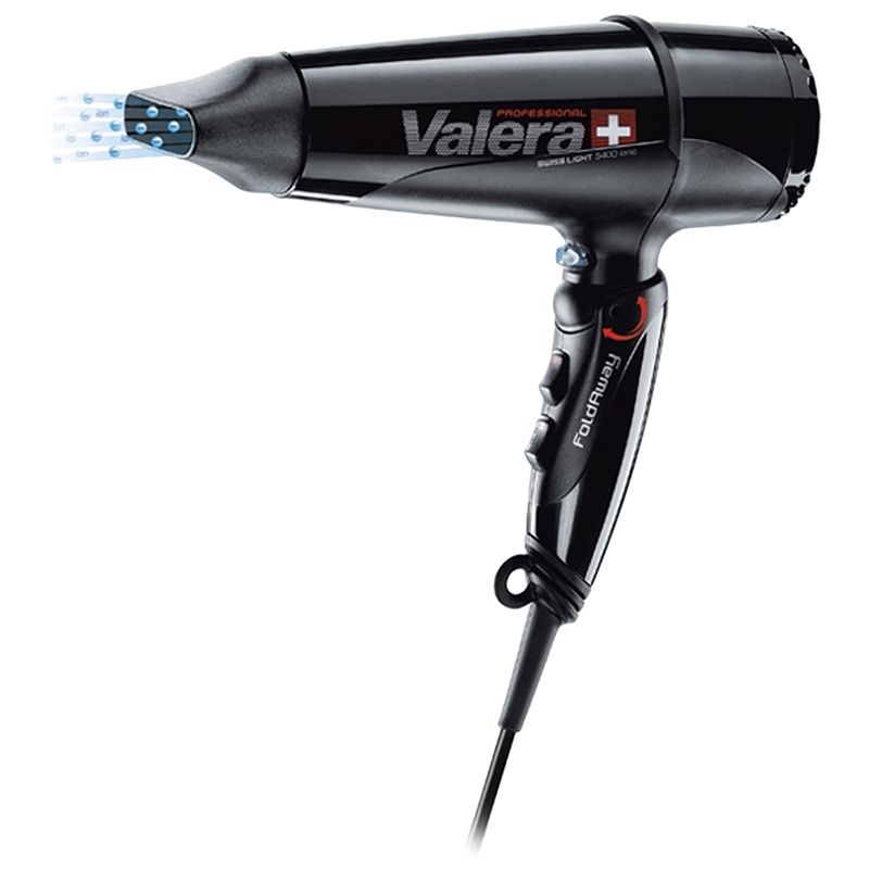 Valera SL 5400T Fold Away Ionic Black Hair Dryer - Swiss, 2000 W