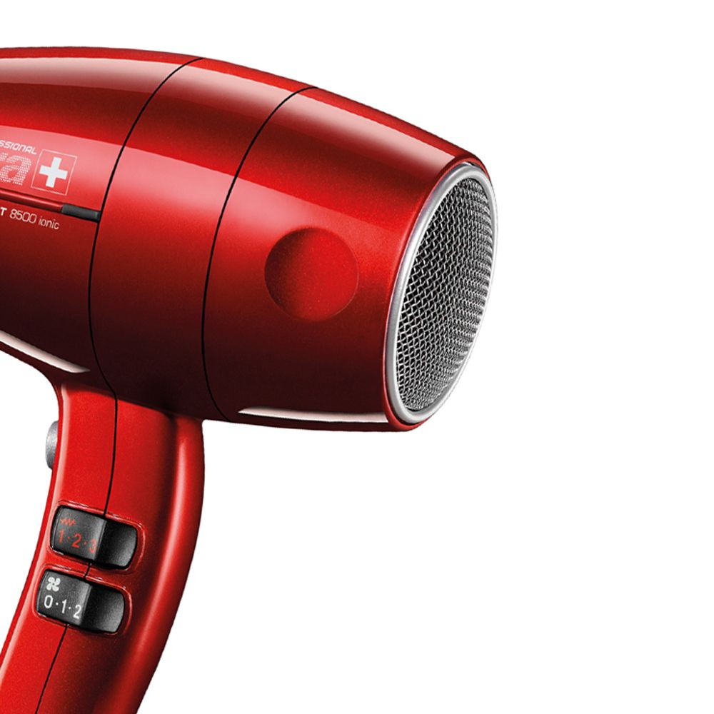 Valera Swiss Silent Jet 8500 Ionic Rotocord Hair Dryer - Red