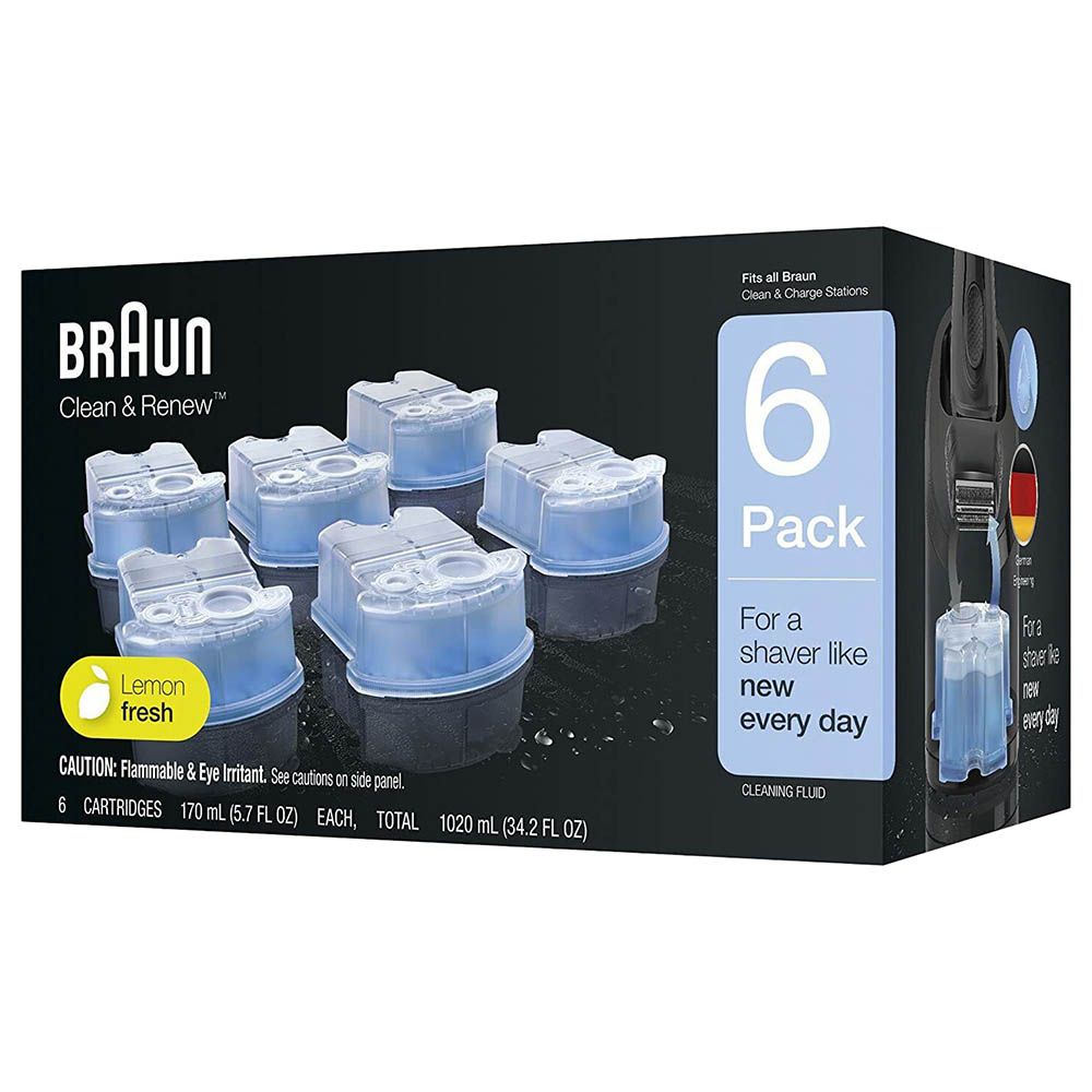 Braun - CCR4 Clean & Renew Shaver Cleaning Cartridge - 4 Piece