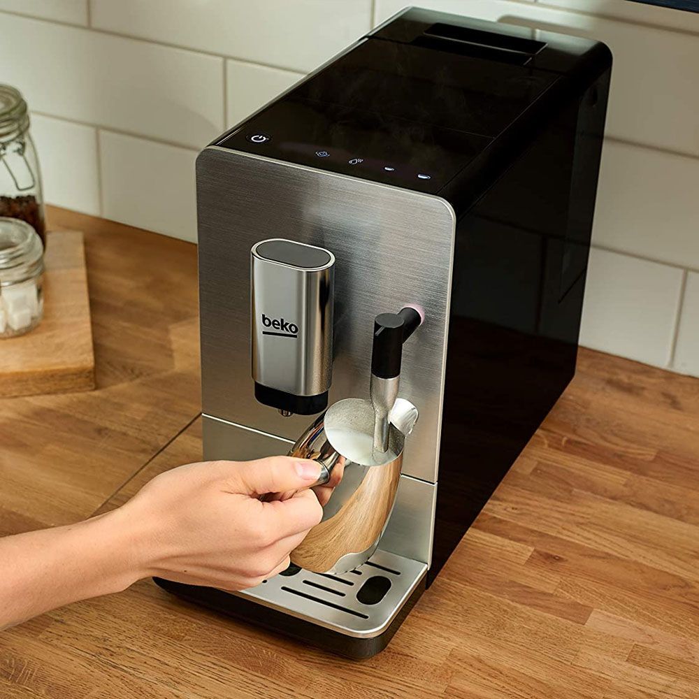 Beko - Espresso Machine With Steam Wand - Stainless Steel