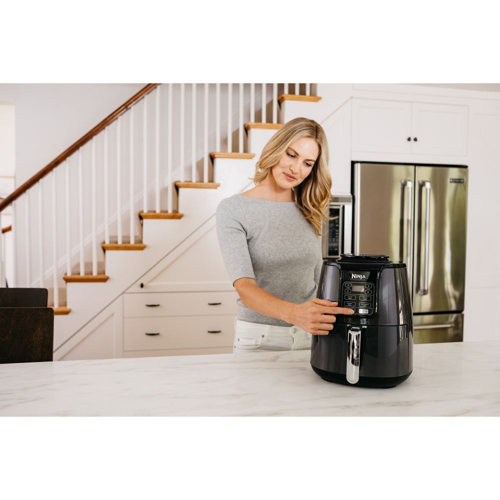 Ninja - AF100 Air Fryer 1550W - Grey/Black