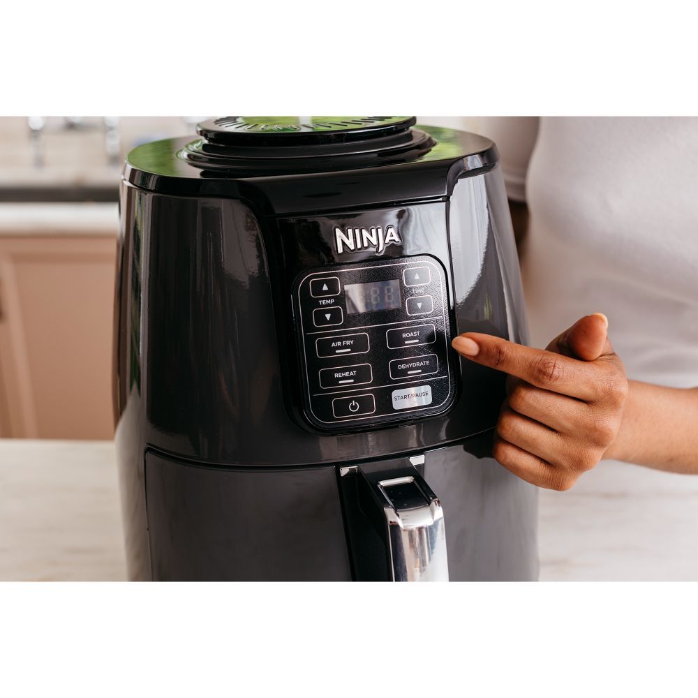 Ninja - AF100 Air Fryer 1550W - Grey/Black