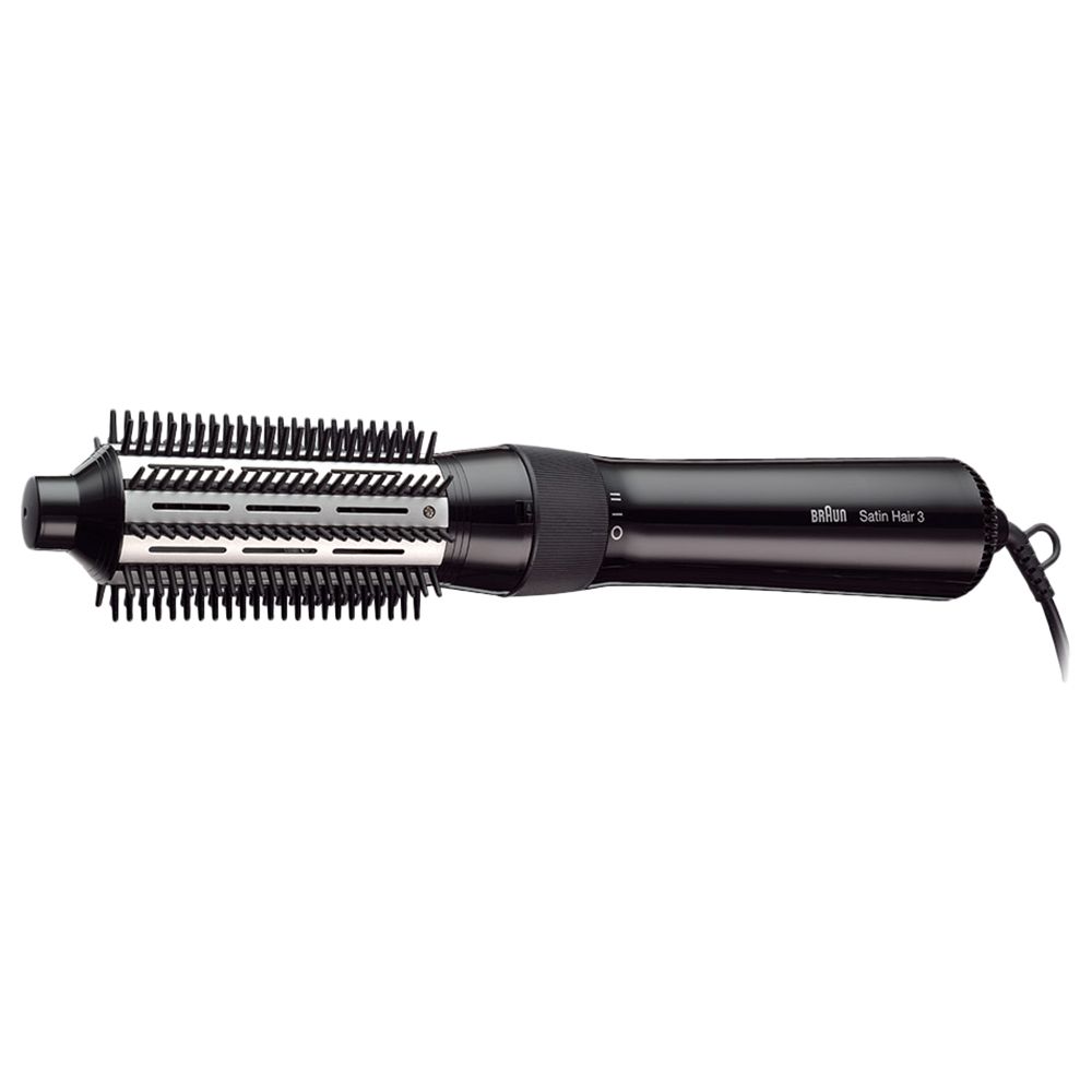 Braun Satin Airstyler AS 330 with Big & Small Brush - Black