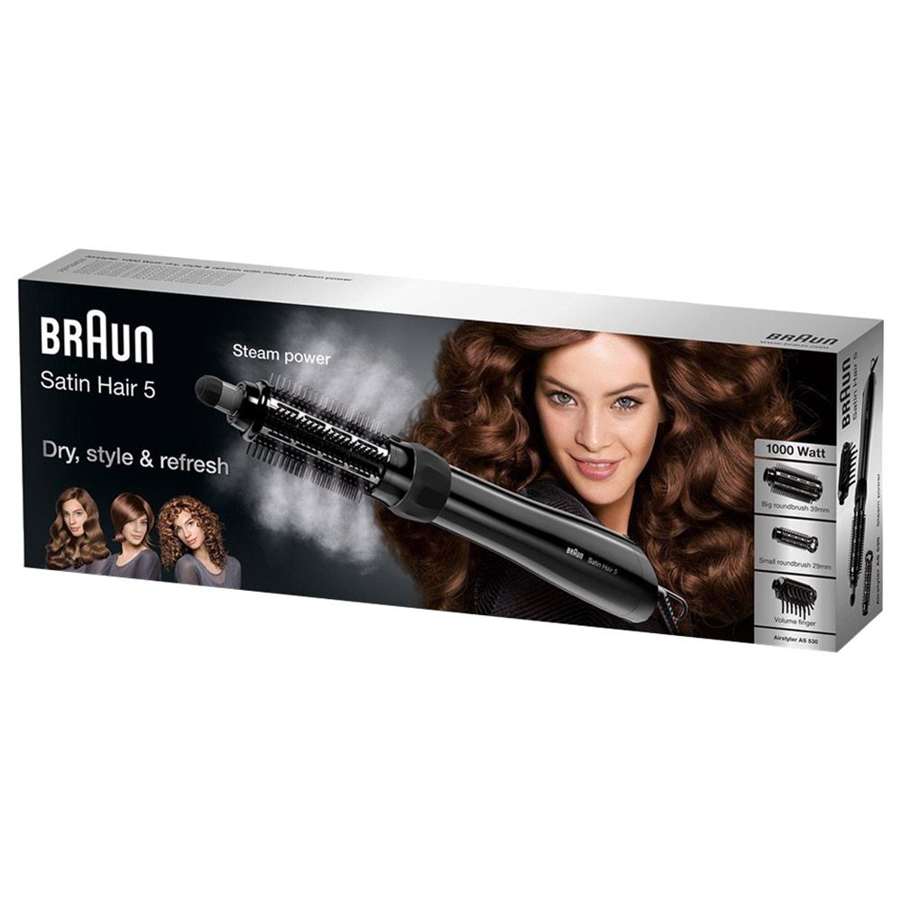 Braun - Airstyler with 3 Attachments Black - Satin Hair 5 AS530