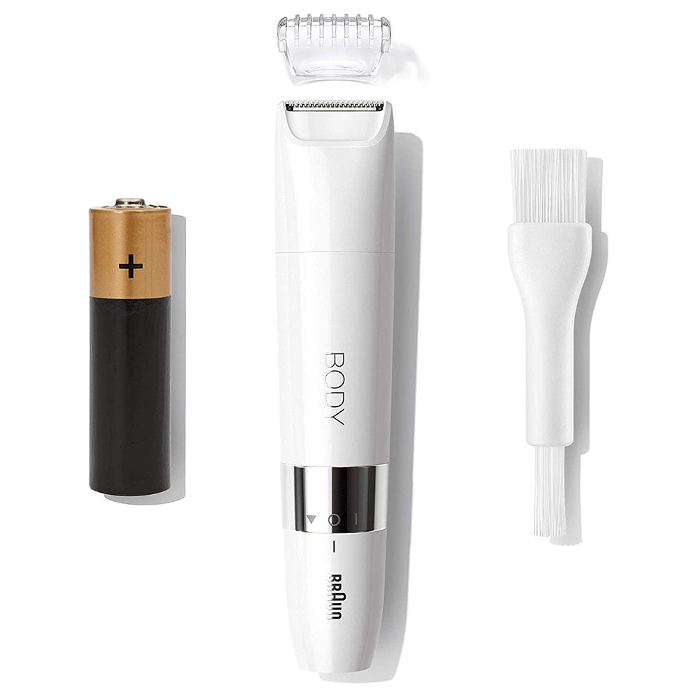 Braun - Bs1000 Body Mini Trimmer with Trimming Comb - White