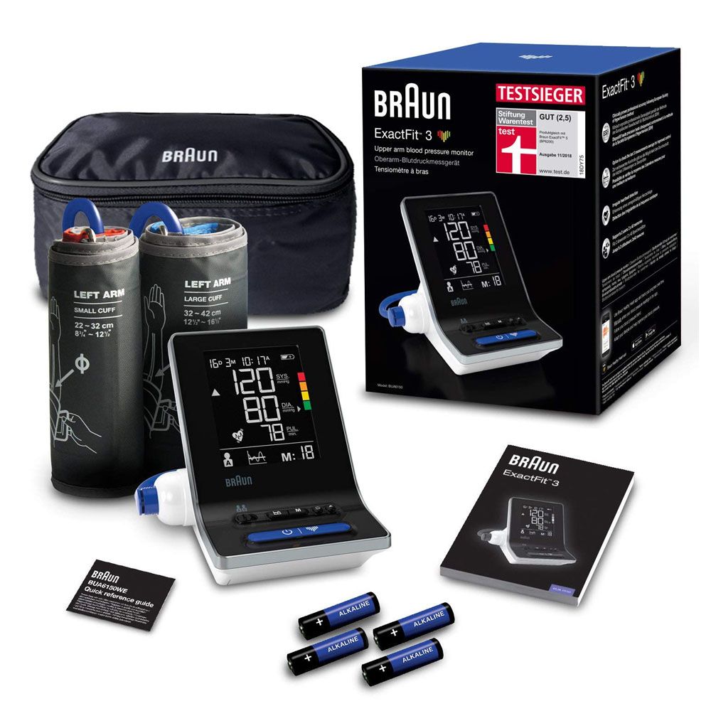 Braun - BUA6150 Exact Fit 3 Blood Pressure Monitor - Black