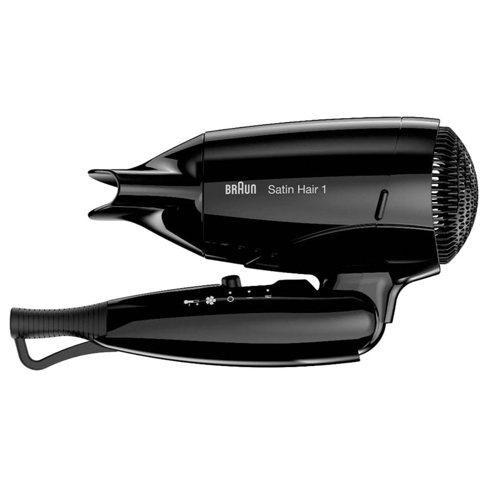 Braun - Satin Hair 1 Style&Go Travel Dryer Hd130 - Black