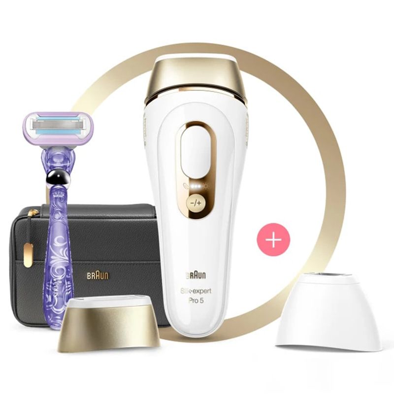 Braun - Silk Expert Pro 5 IPL w/ 3 Extras Hair Removal System - PL5147 - White