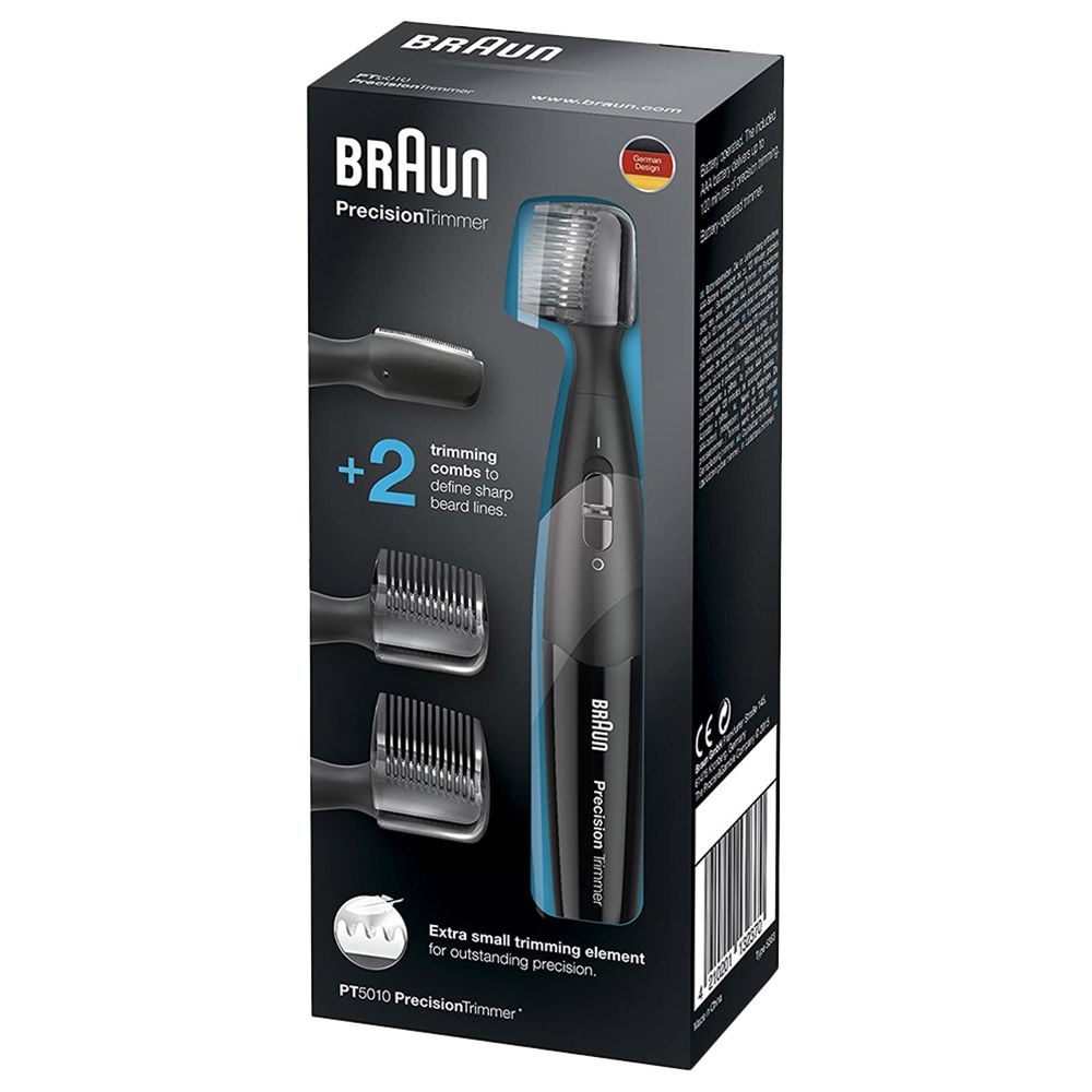 Braun - PT 5010 Battery Operated Precision Trimmer - Black