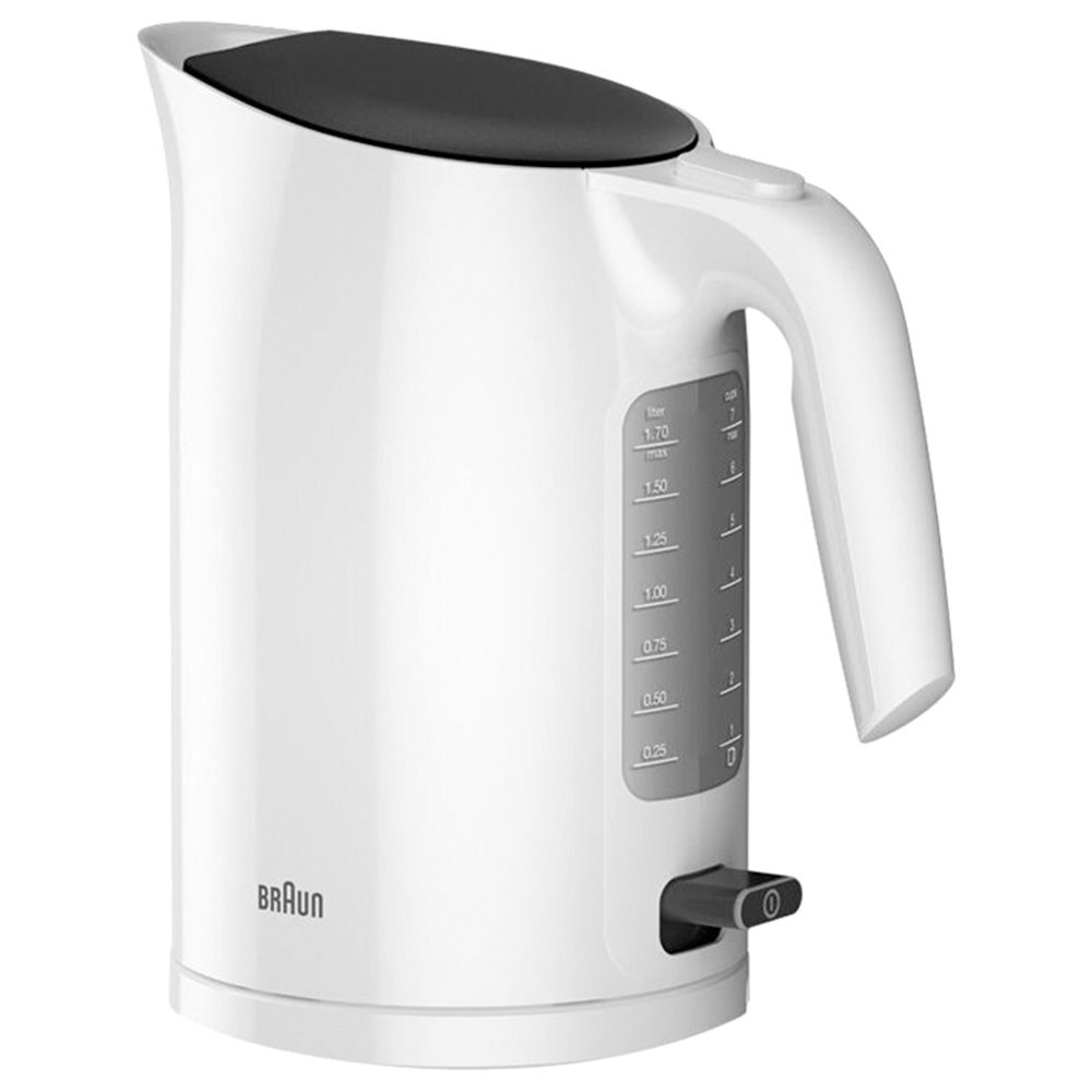 Braun - WK3110 Black Kettle 1.7 L 3000W - White