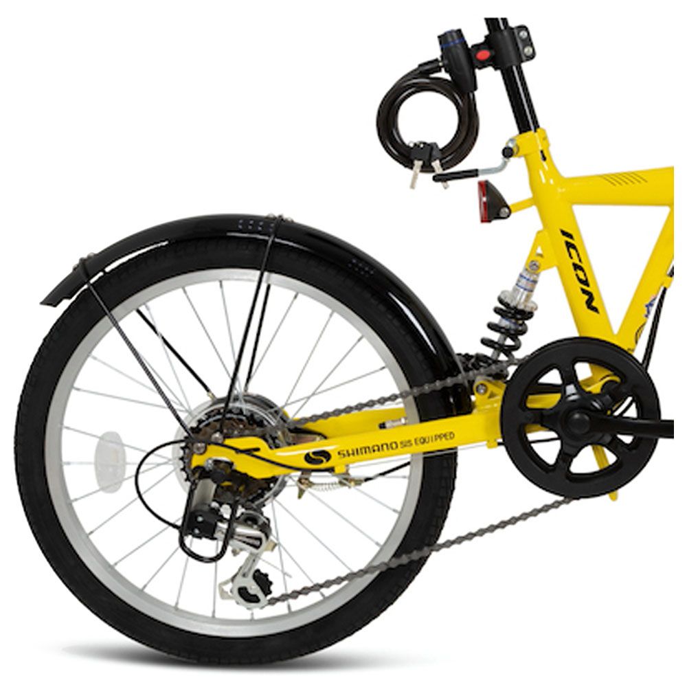 Mogoo - Icon Folding City Bike - 20-inch - Yellow