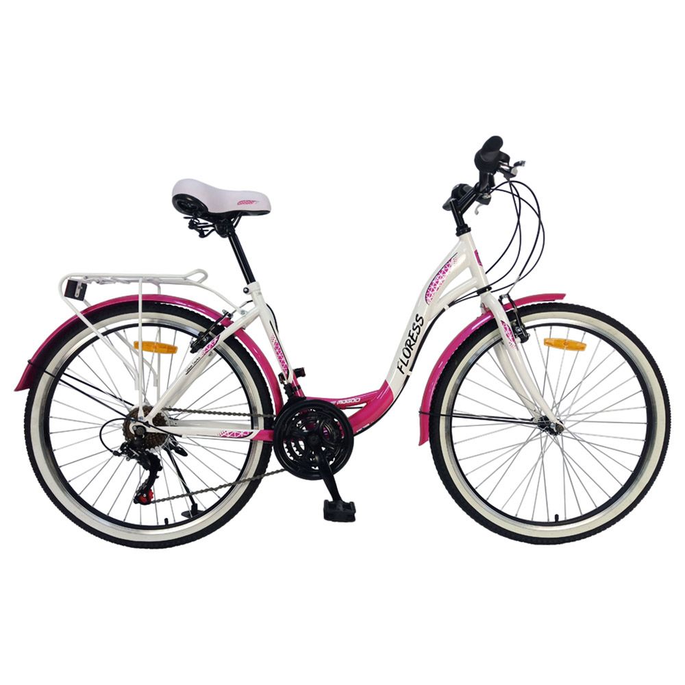 Mogoo - Floress 24-inch 21 Speed Lady Bike - Pink