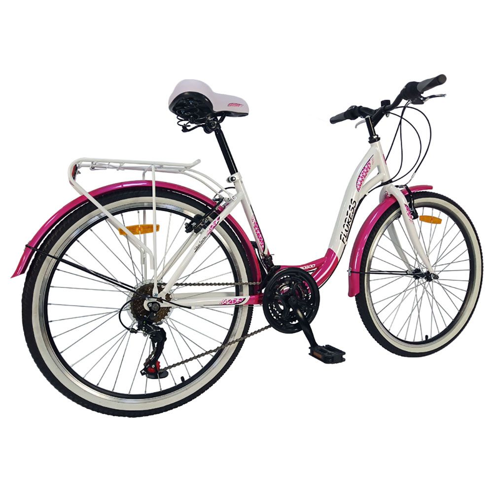 Mogoo - Floress 24-inch 21 Speed Lady Bike - Pink