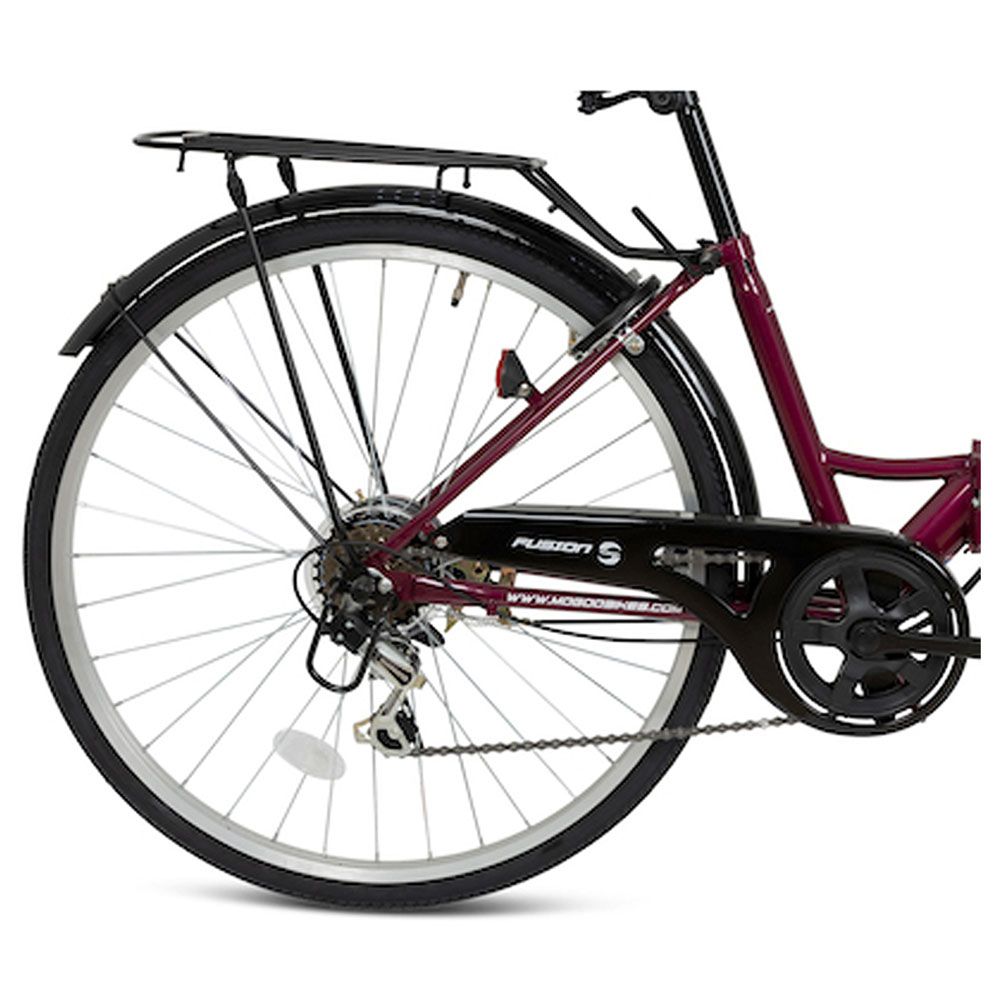 Mogoo - Fusion Folding City Bike - 26-inch - Maroon