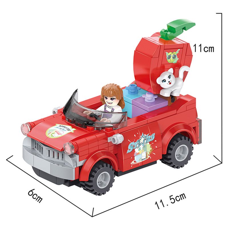 Cogo - 2-in-1 Apple Car/Gift Shop Building Blocks - 232pcs