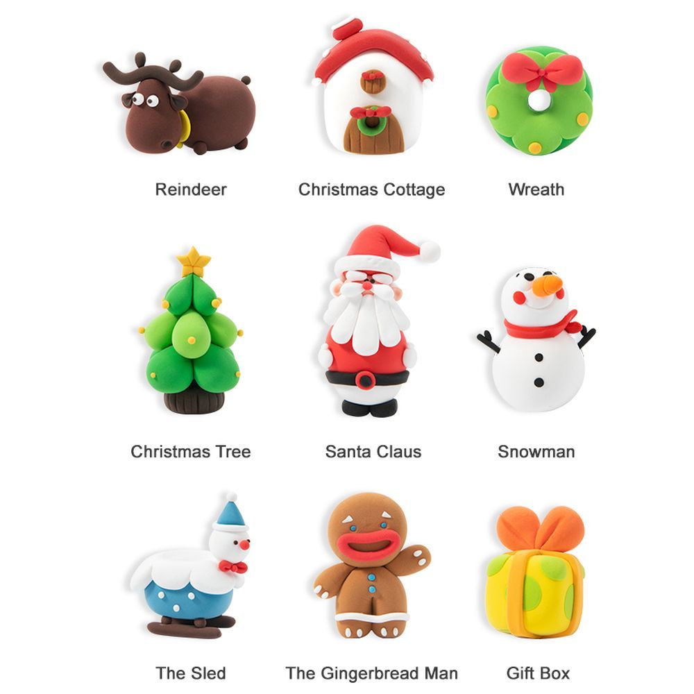 Mideer - Borax Free Modelling Clay - Christmas Edition