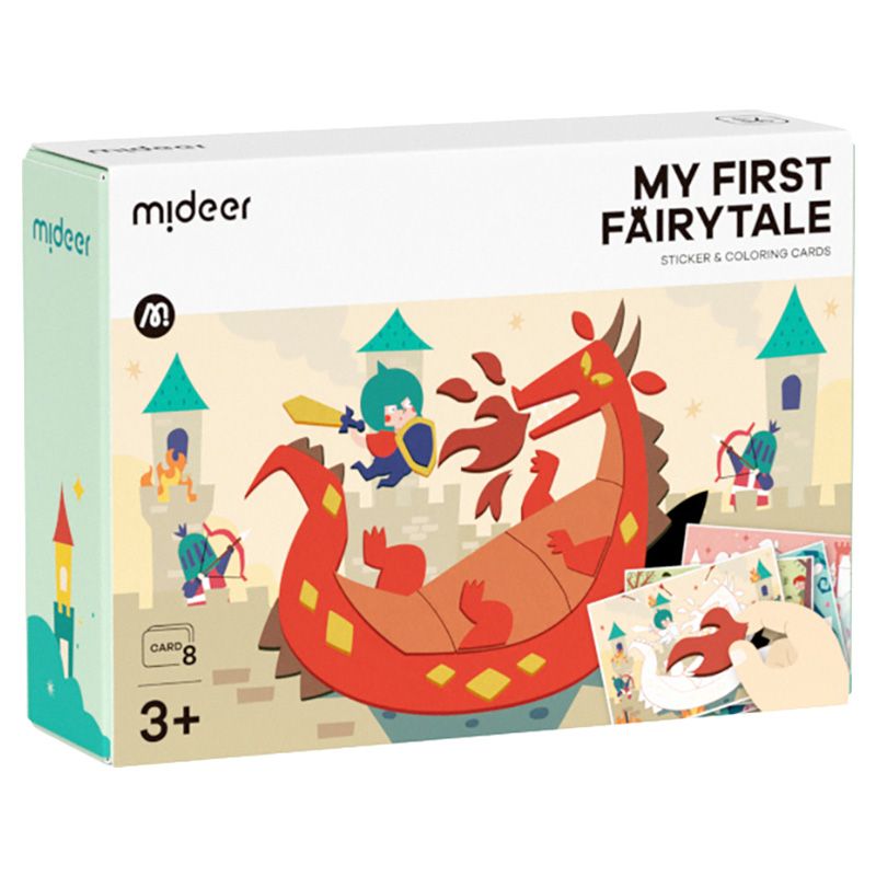 Mideer - My First Fairytale - Sticker & Coloring Cards