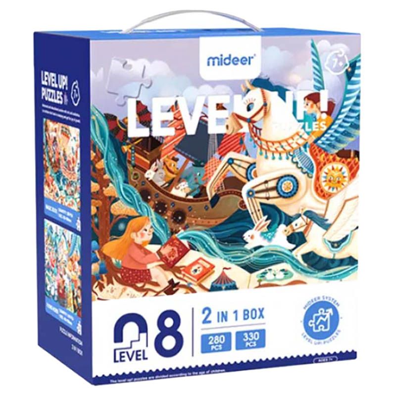 Mideer - 2-in-1 Level Up Puzzles - Level 8