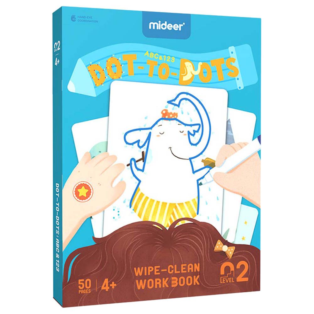 كتاب تمارين Dot to Dot Wipe Clean 