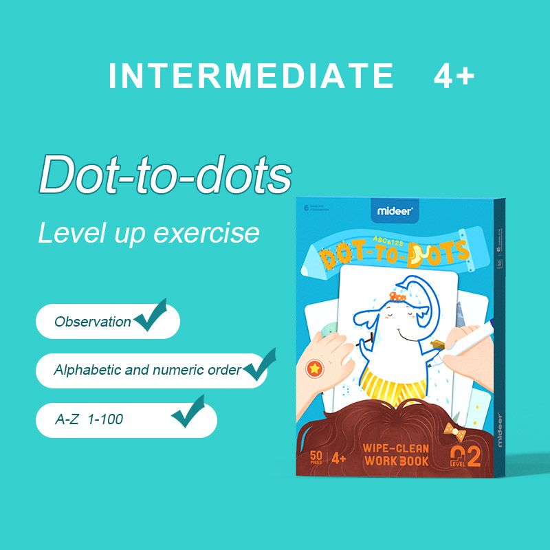 كتاب تمارين Dot to Dot Wipe Clean 