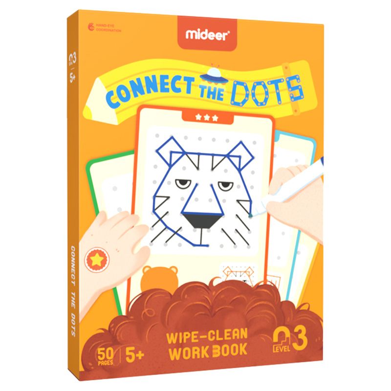 Mideer - Connect the Dots - Wipe-Clean Workbook