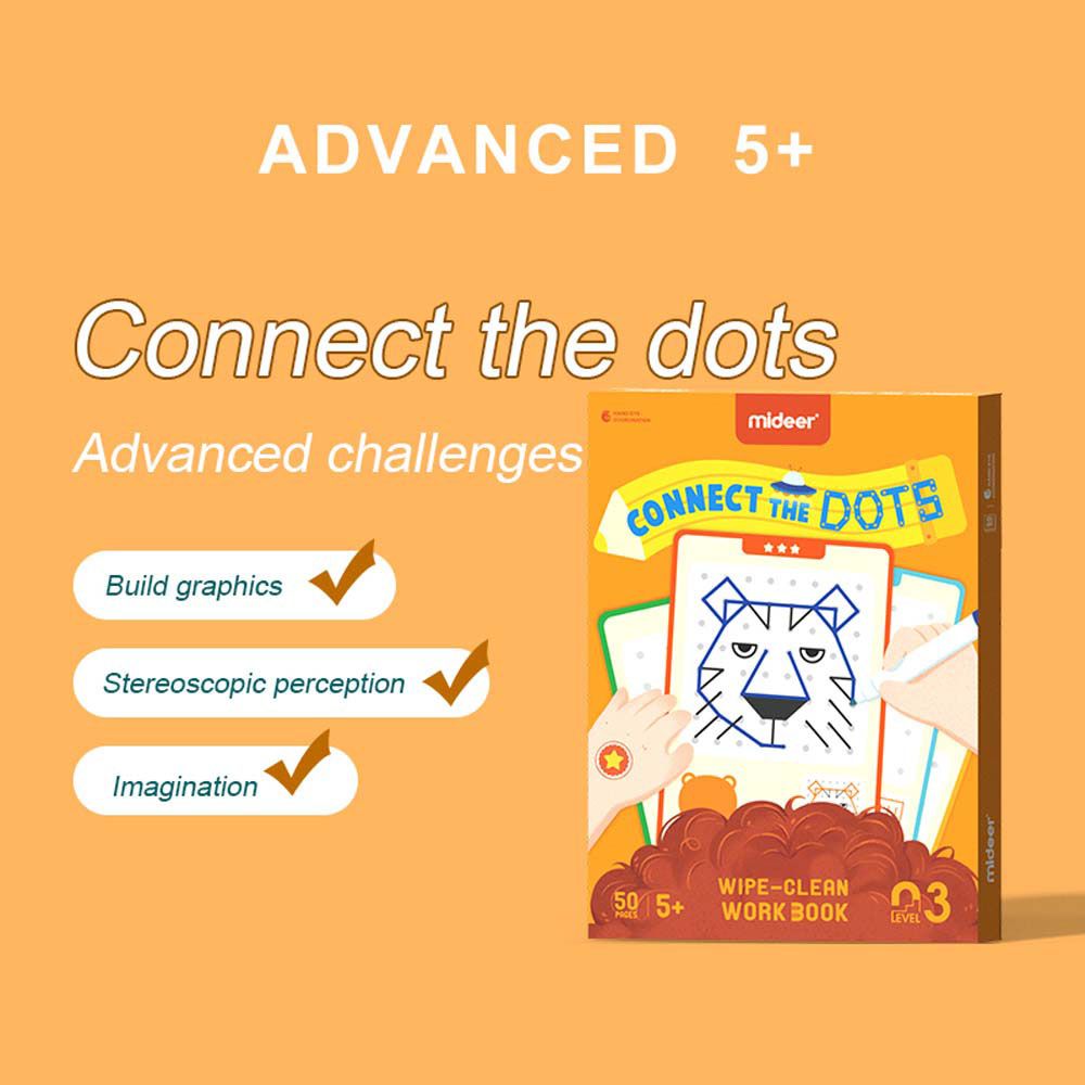 كتاب تمارين Connect the Dots Wipe Clean