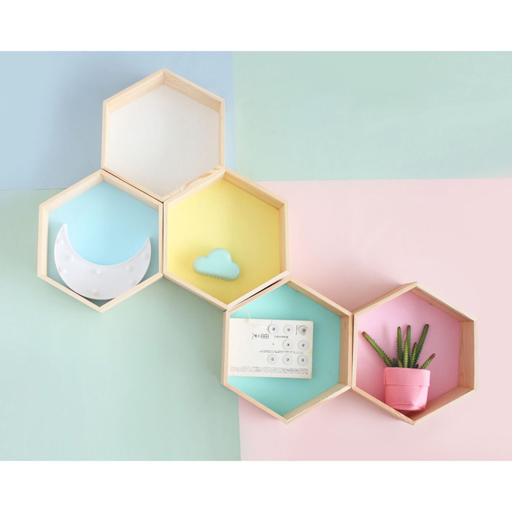 Lovely Baby - Hexagon Shelf - White