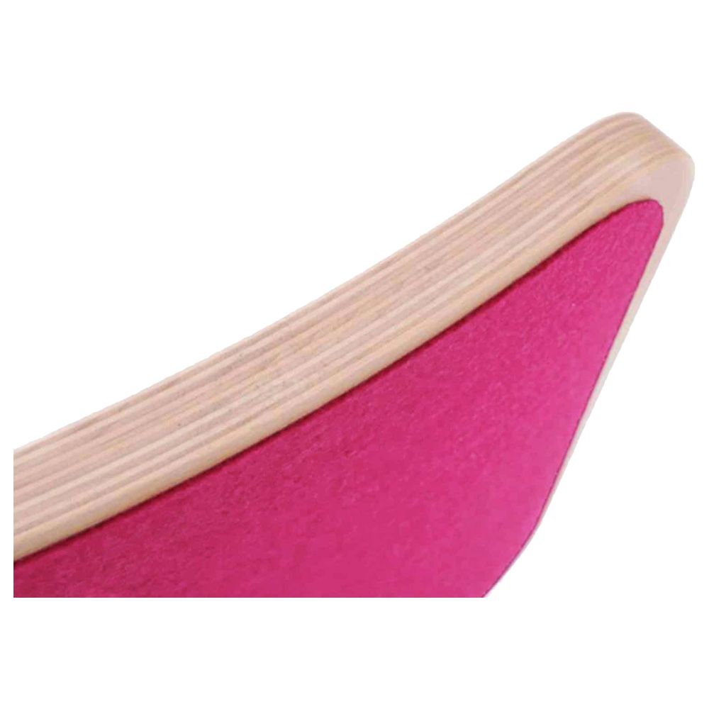 Lovely Baby - Wooden Balance Board - Dark Pink